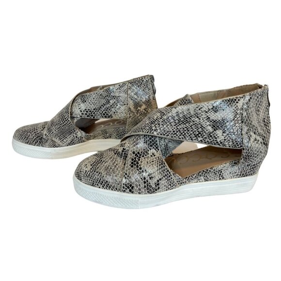 Ccocci Melody Faux Snakeskin Ankle Fasten Platform Sandals Sz 8.5 - Picture 2 of 6